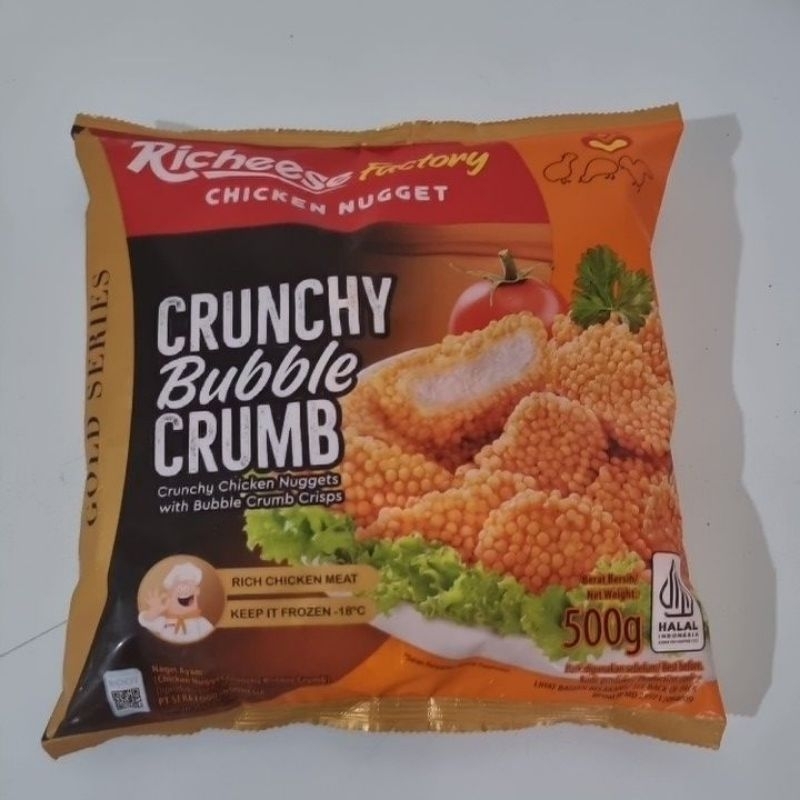 

Richeese FROZEN FOOD | Chicken Nugget | Crunchy Bubble Crumb 500G