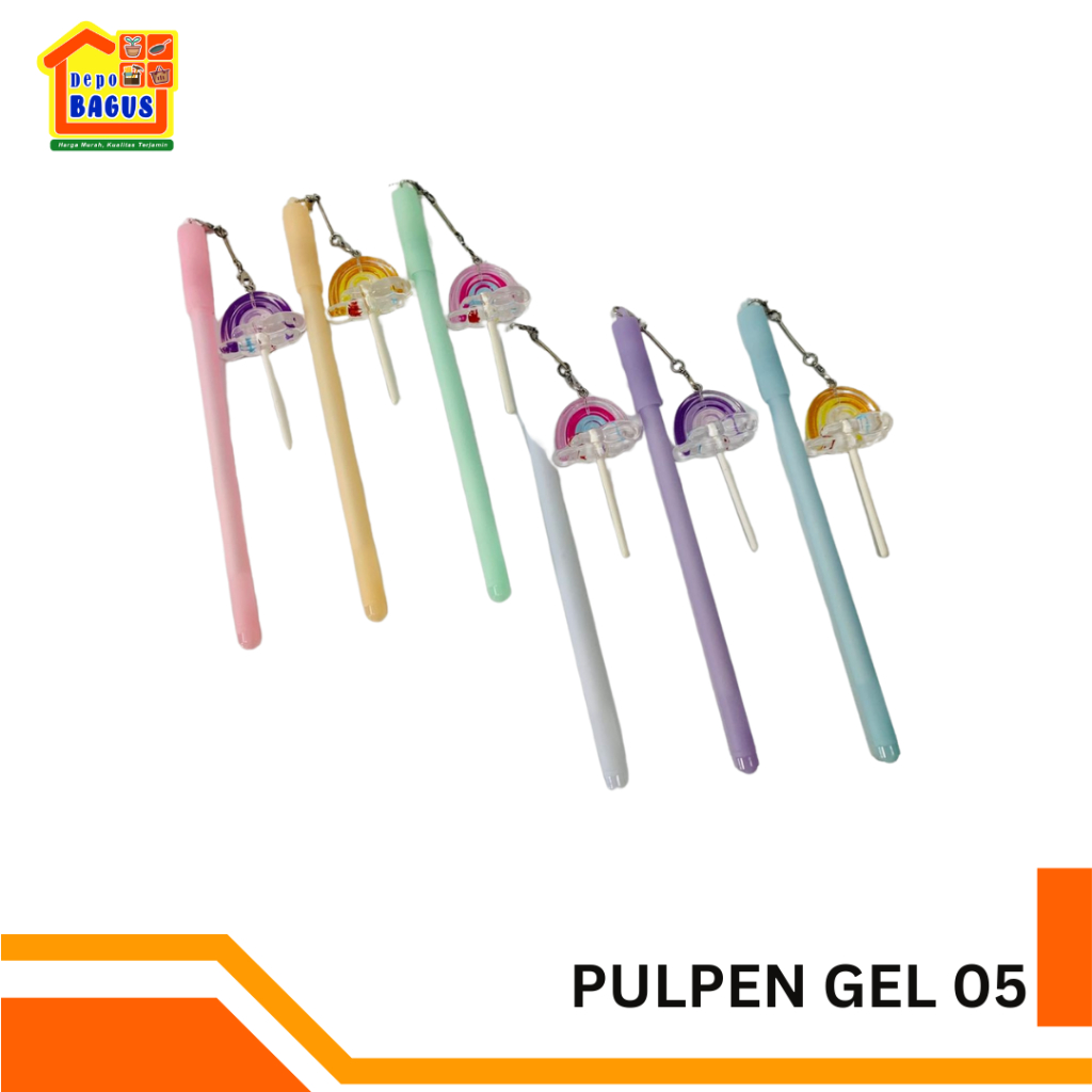 

Bulpen Motif Lolipop Rainbow Bulpen Karakter, Bulpen Gel