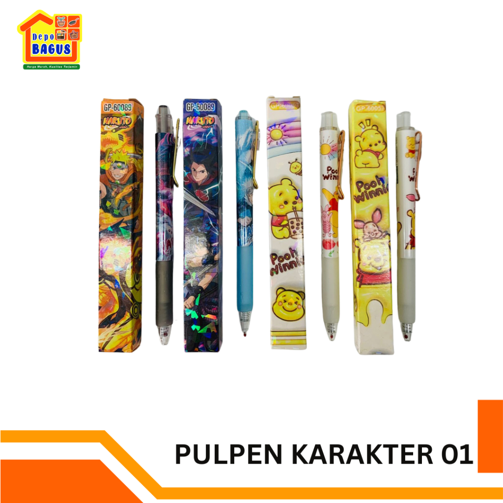 

Bulpen Gel Mistery Box, Bulpen Gel 4 Motif, Bulpen Karakter