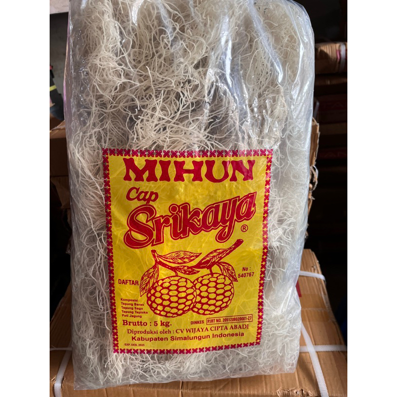 

Mihun cap srikaya bihun kemasan 500 gram