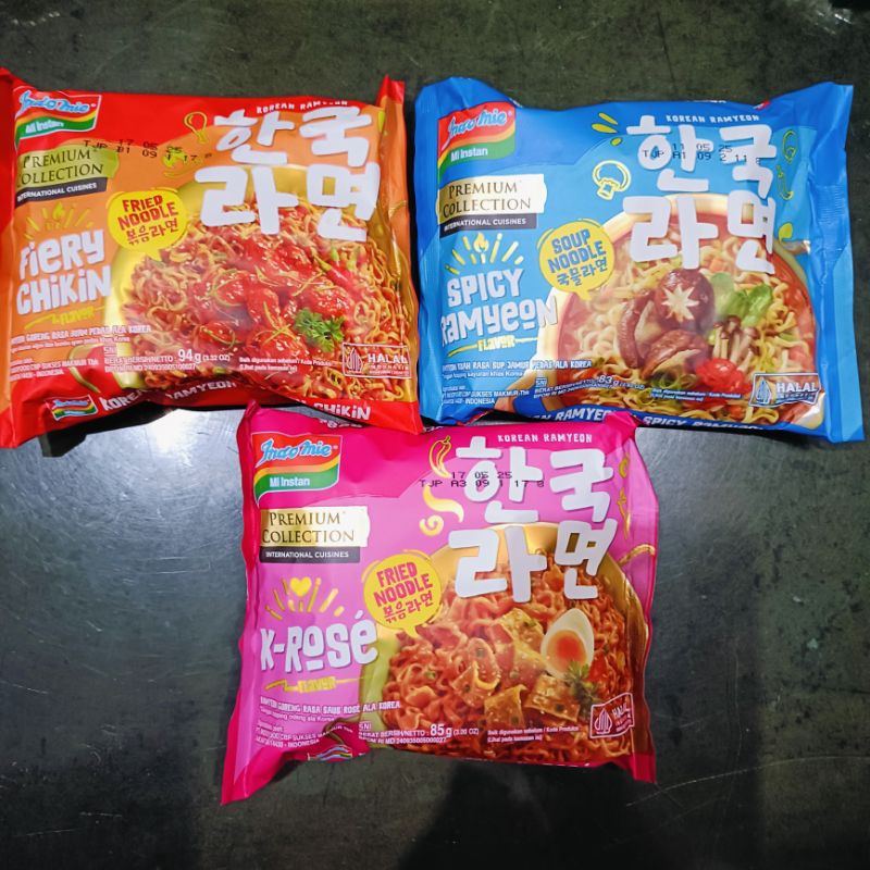 

Premium Collection Indomie Korean Series K-Rose, Fiery Chikin dan Spicy Ramyeon
