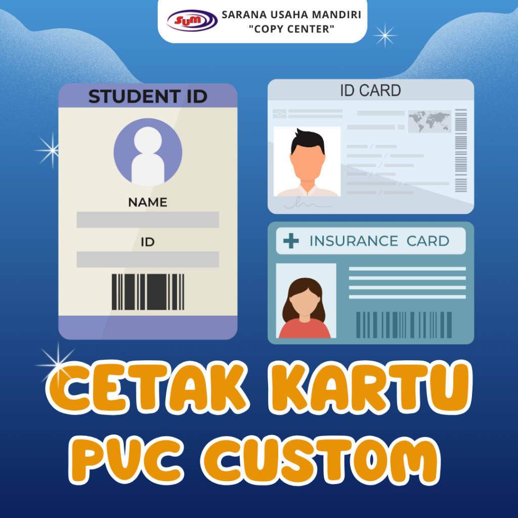 

CETAK KARTU PVC CUSTOM | BOLAK BALIK | 1 MUKA