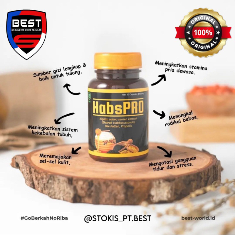 Habspro isi 55 kapsul 100% Original