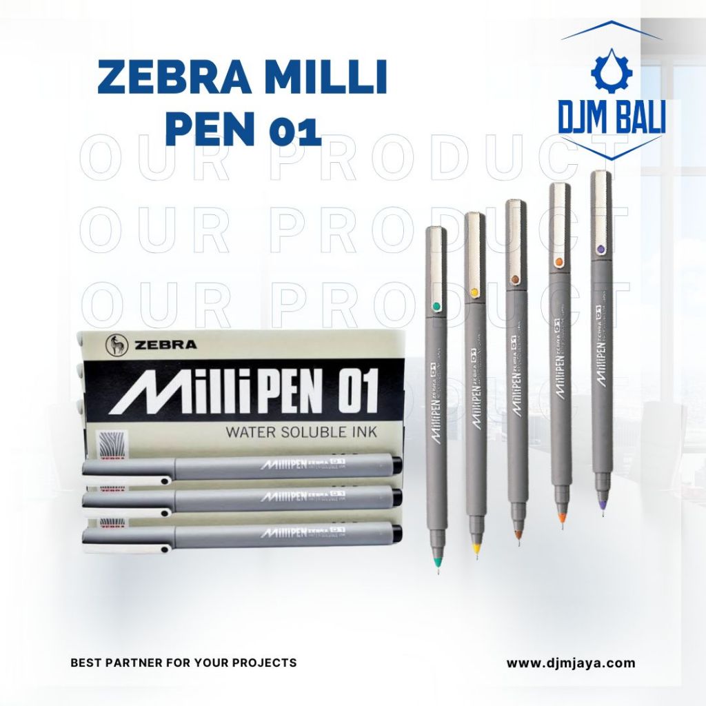 

Pulpen Zebra MILLI PEN 0,1 - Hitam