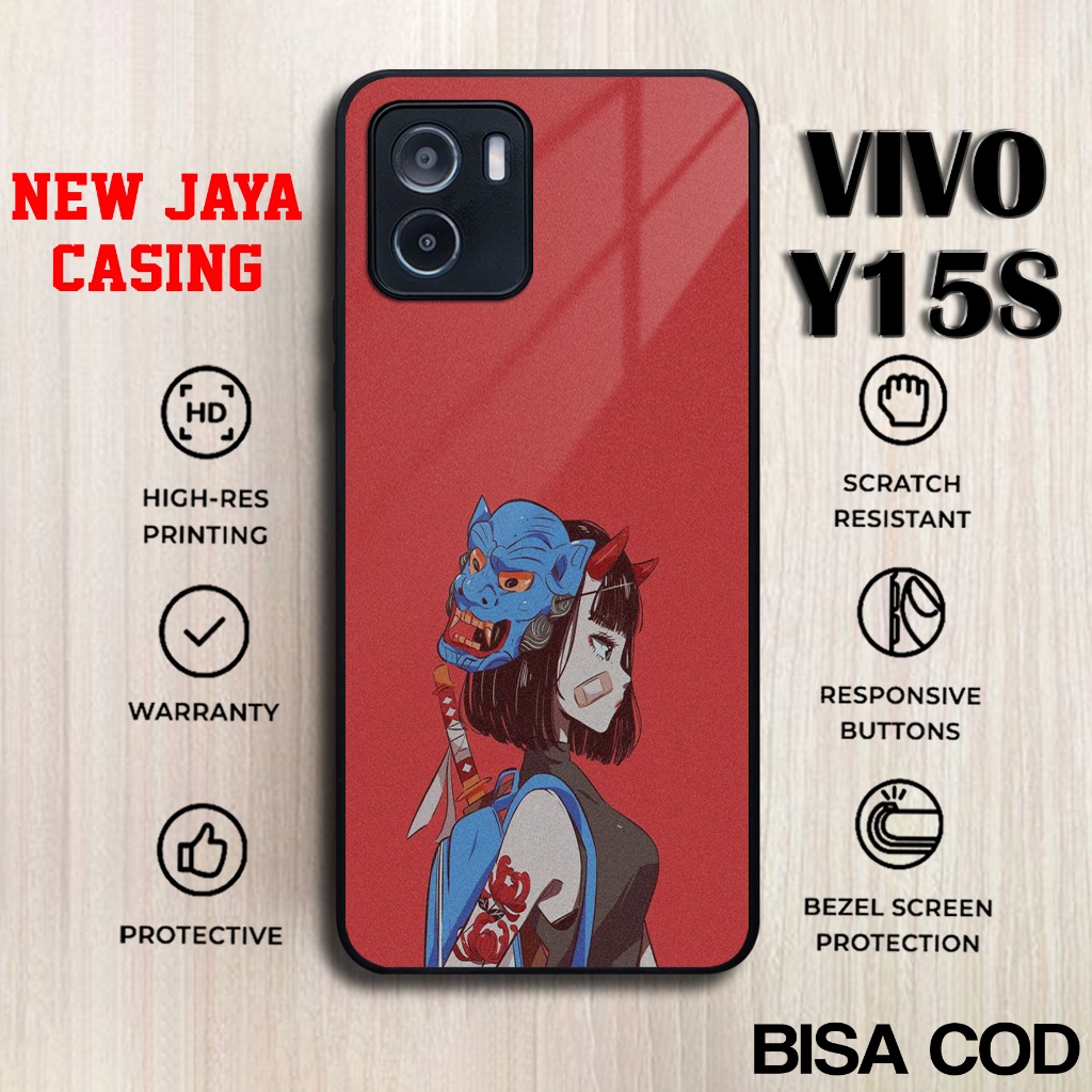 Casing Vivo Y15s Terbaru Anime cewek Case Vivo Y15s Hardcase Softcase Glossy Terlaris Termurah