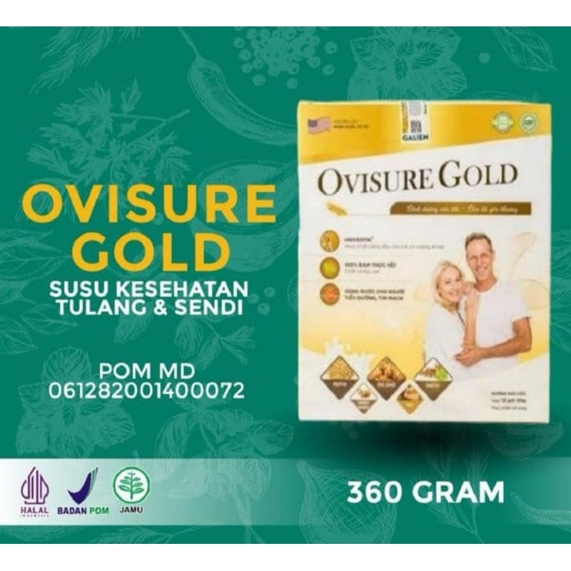 

PAKET 5 BOX OVISURE GOLD MILK BPOM, SUSU KESEHATAN UNTUK TULANG DAN SENDI, BISA MENINGKATKAN KEKEBALAN TUBUH, SUSU OVISURE ORIGINAL BPOM HALAL