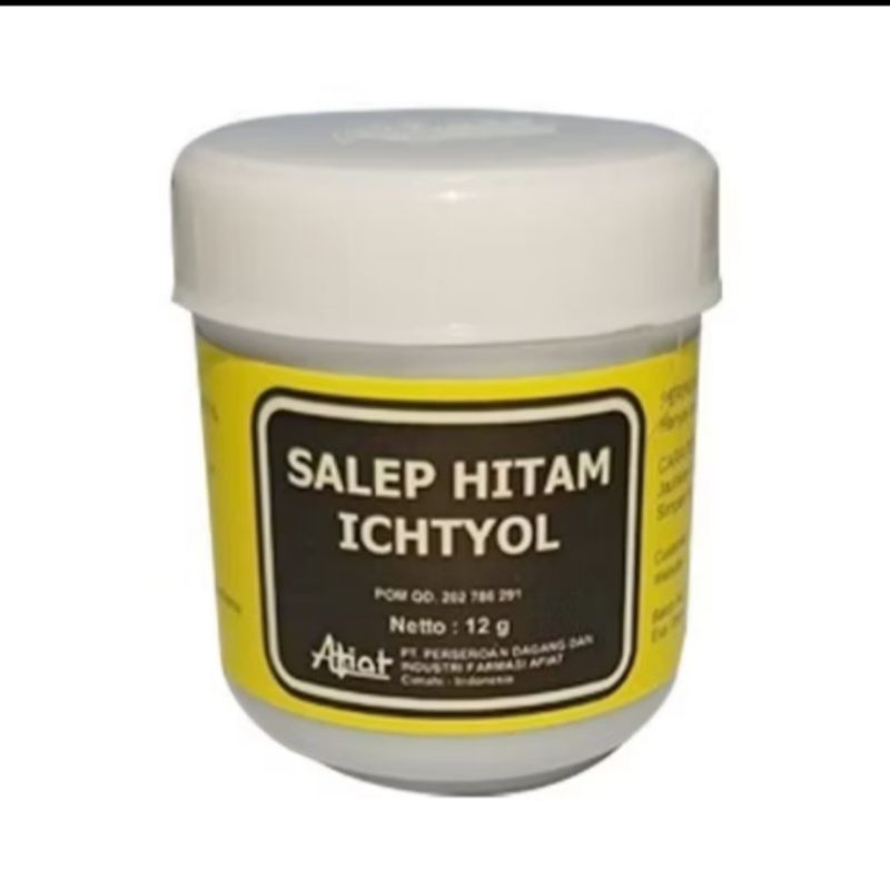Salep Ichtyol 12 gr ORIGINAL/Salep Hitam Afiat Ichtyol/Salep Untuk Bisul/Salep Kulit/Salep Untuk Mas