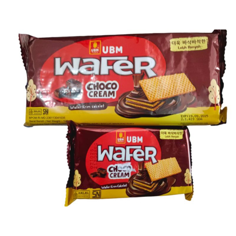 

Ubm wafer choco cream wafer krim cokelat 36g dan 120g