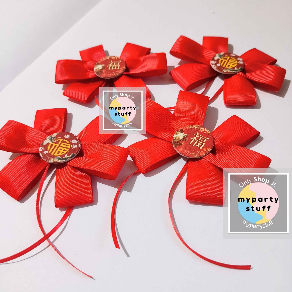 

Pita Jadi & Tag Premium Grosgrain Hampers Imlek Sincia Ribbon Kado CNY