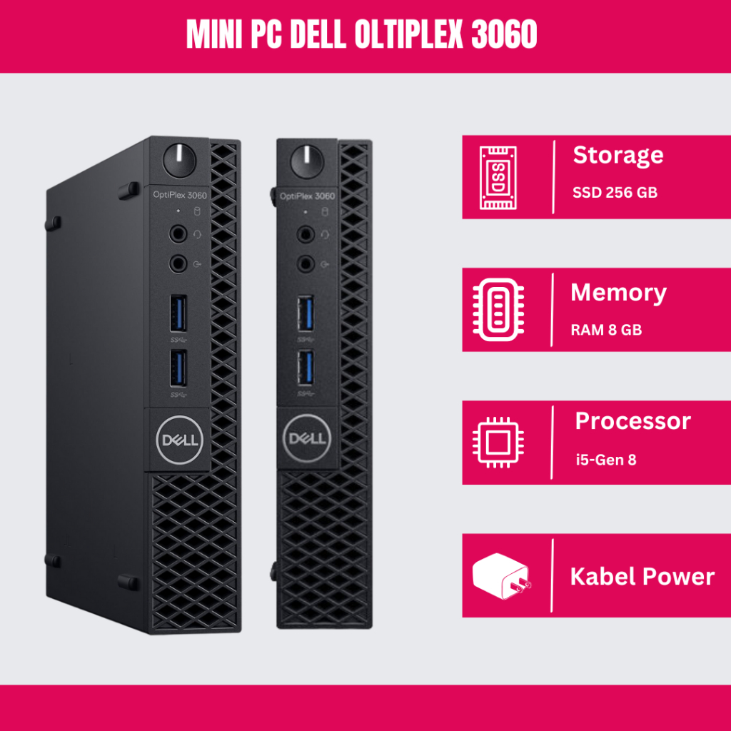 MINI PC DELL OLTIPLEX 3060 i5 Gen 8 Seken Berkualitas