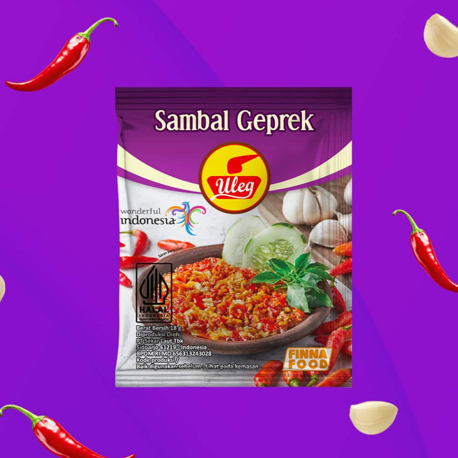 

Finna uleg sambal geprek isi 10pcs @18gram / 1renceng