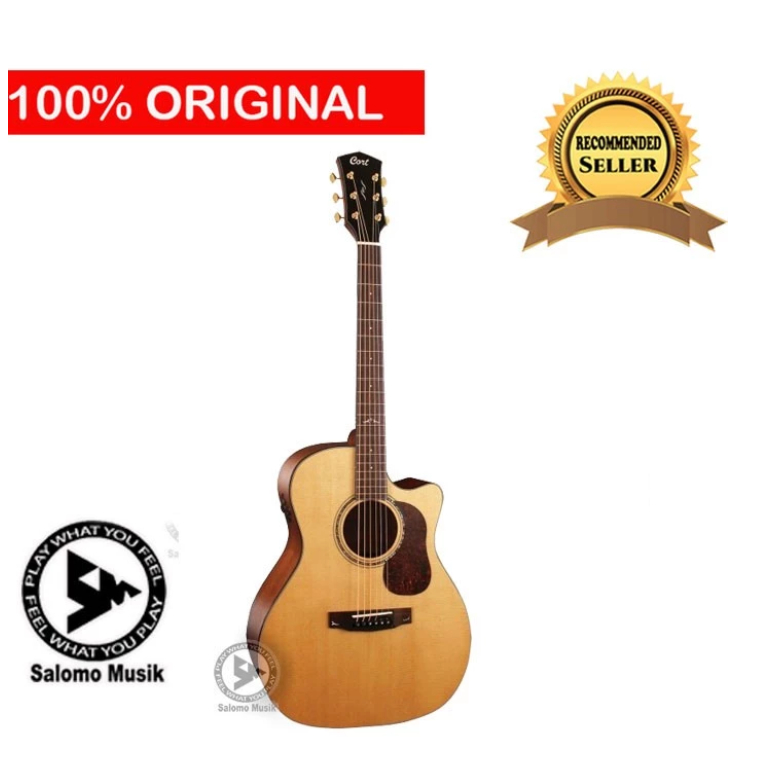 Gitar Akustik Elektrik Cort Gold A6 + Softcase Original