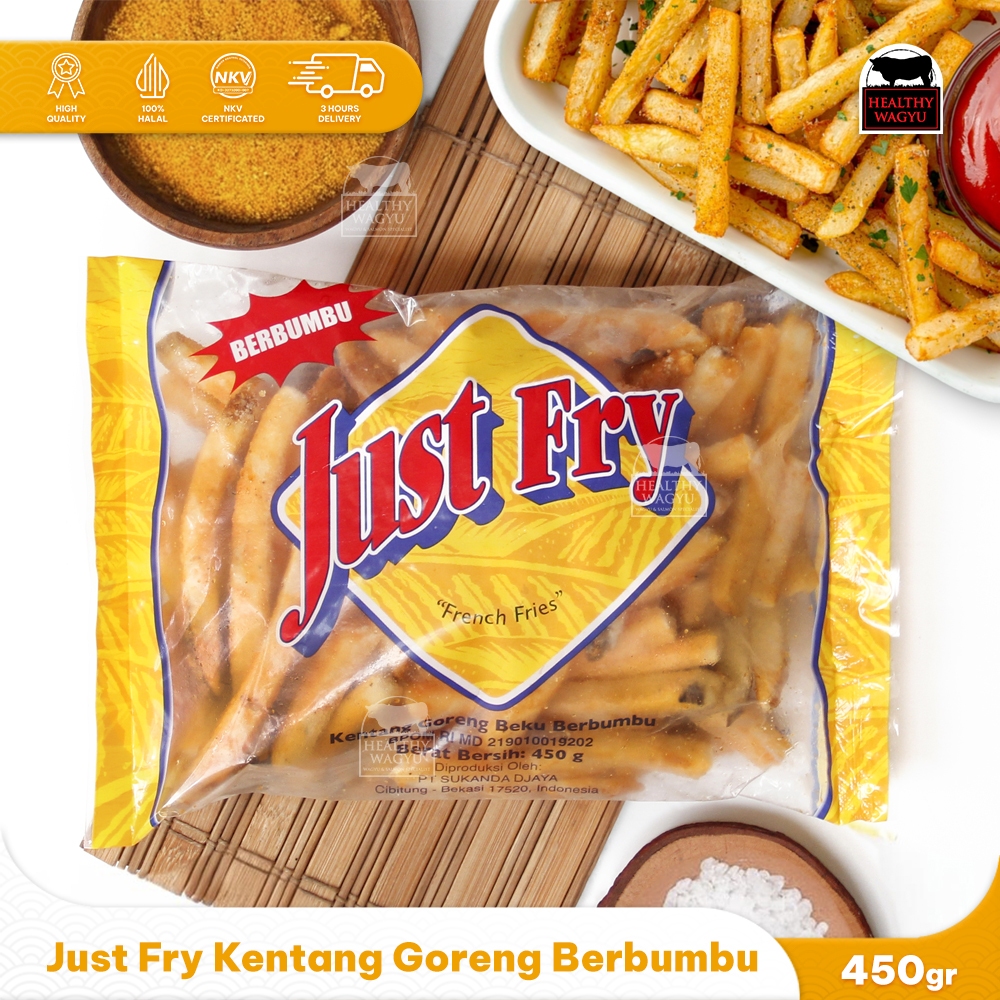 

Just Fry Kentang Goreng Berbumbu 450 gram Healthy Wagyu
