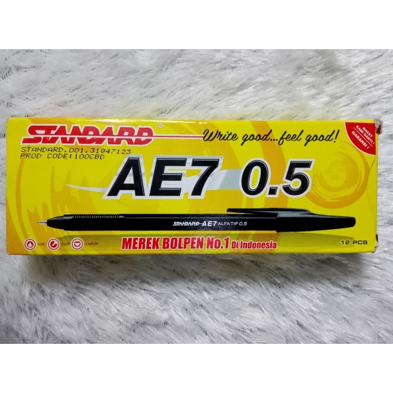 

Pena Hitam Standar AE7 0.5 6pcs - 12pcs