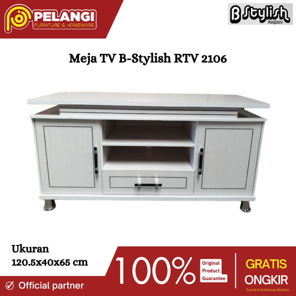 Rak TV B-Stylish 2106 | Meja TV | Rak TV Minimalis | Meja TV Estetik | Tempat TV