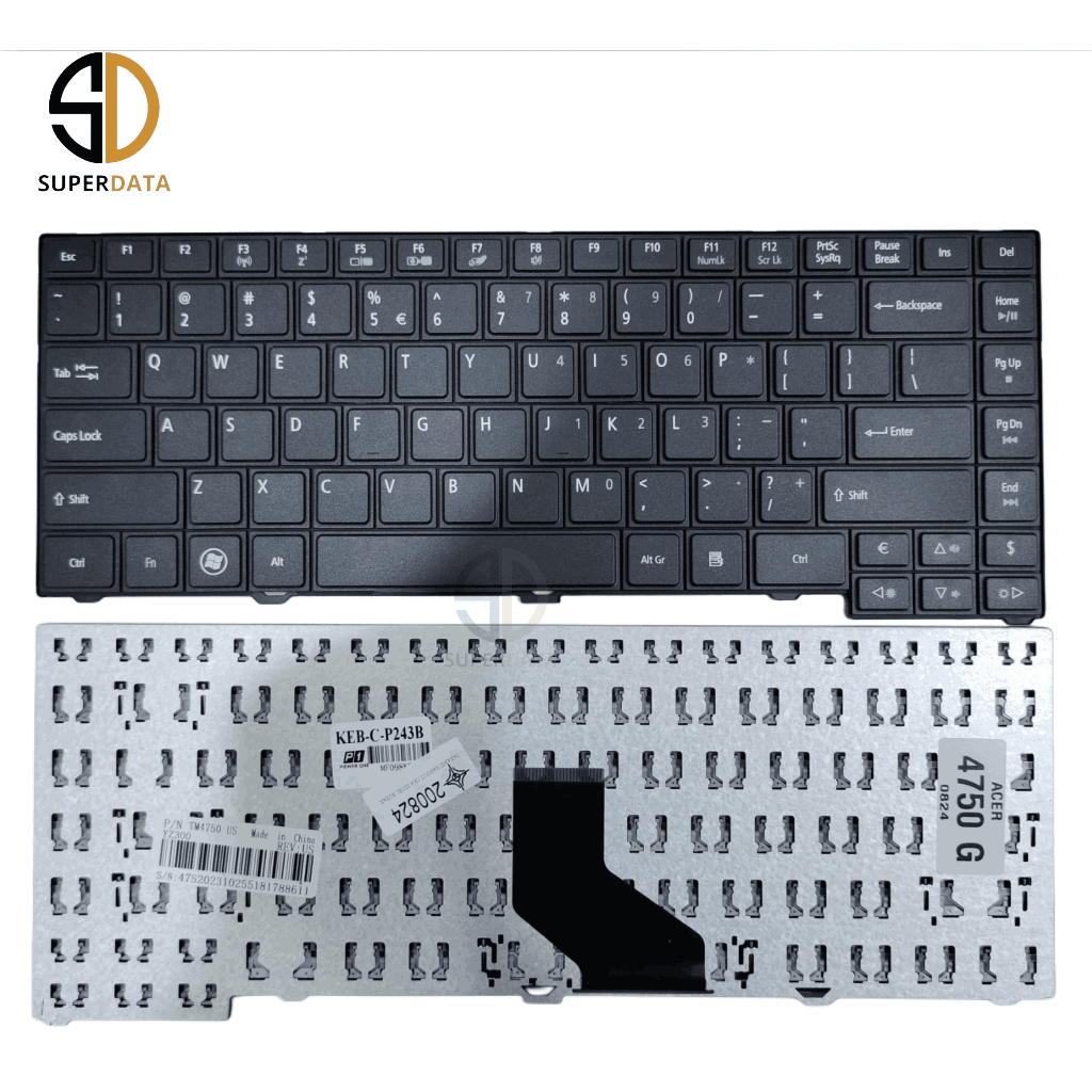 Keyboard Acer 4750G - Hitam