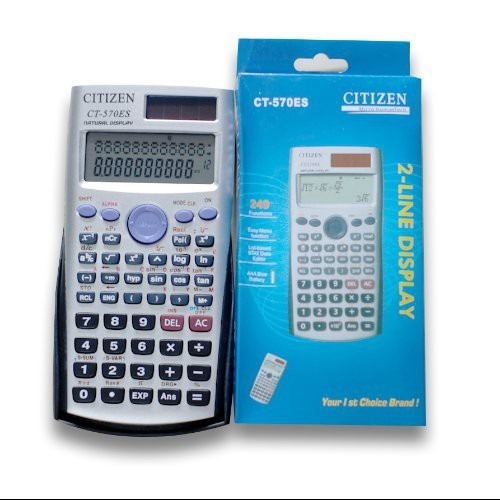 

Kalkulator Scientific Citizen CT 570 Es / Kalkulator anak Sekolah BIG DISPLAY