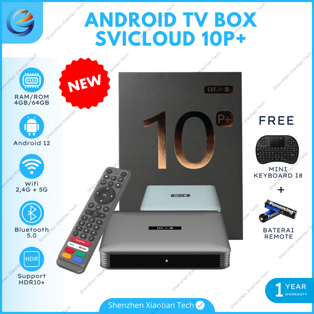 SVICLOUD 10P+ | Android TV Box Svicloud 10P+ Android 12.0 Wifi 2.4Ghz/5Ghz | Android TV Box Svicloud