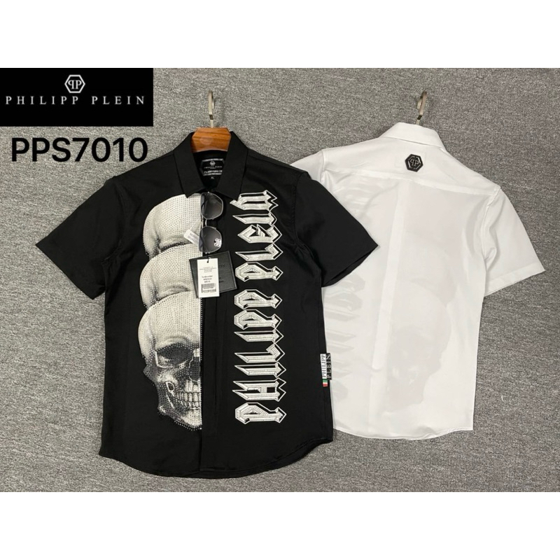 Kemeja pp tengkorak pria import/branded