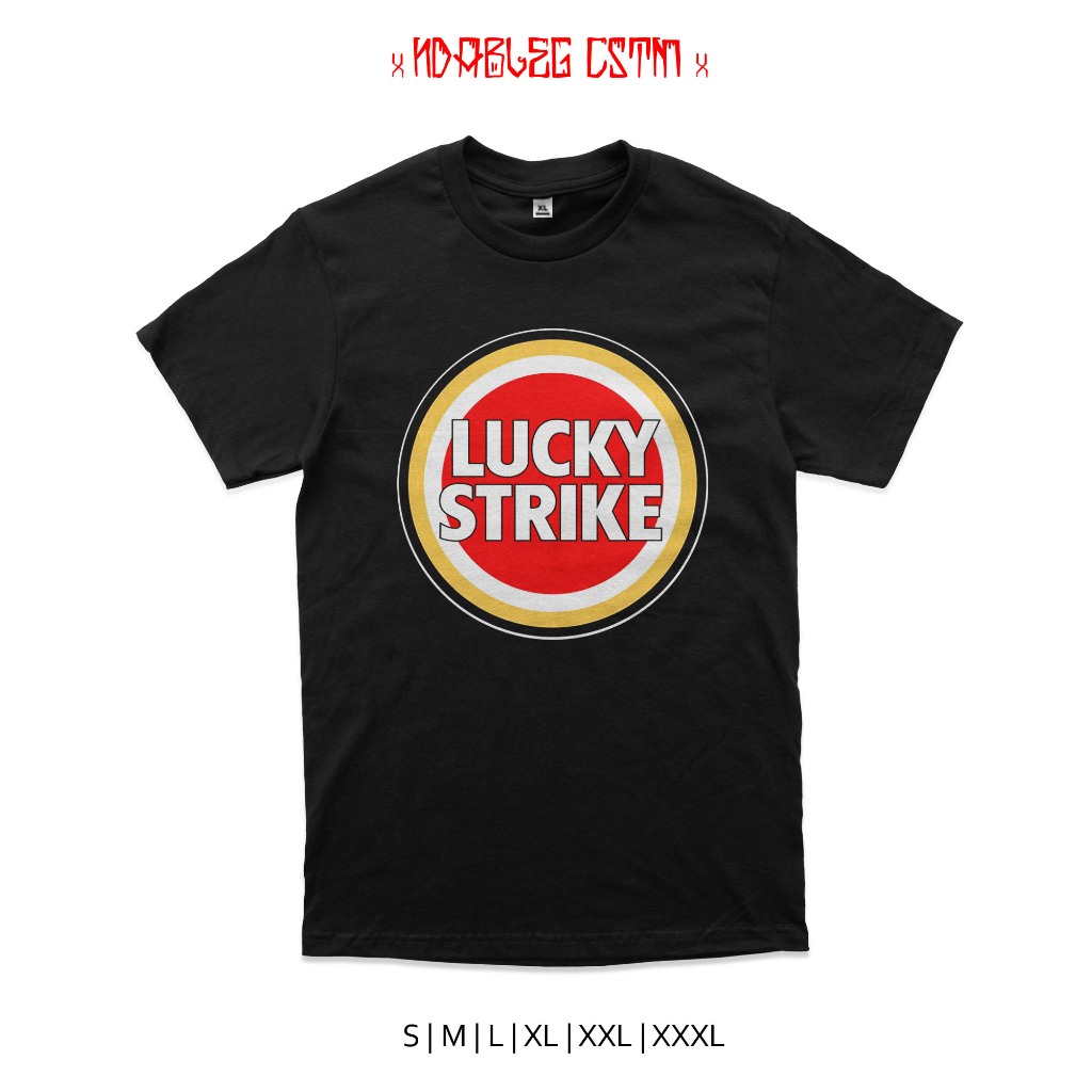kaos lucky strike tshirt lucky strike combed 24s
