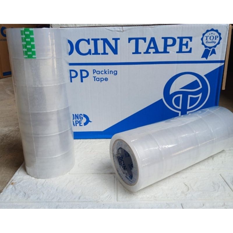 

lakban bening harga per 1 pcs lakban packing isolasi besar beninng panjang 70 yard