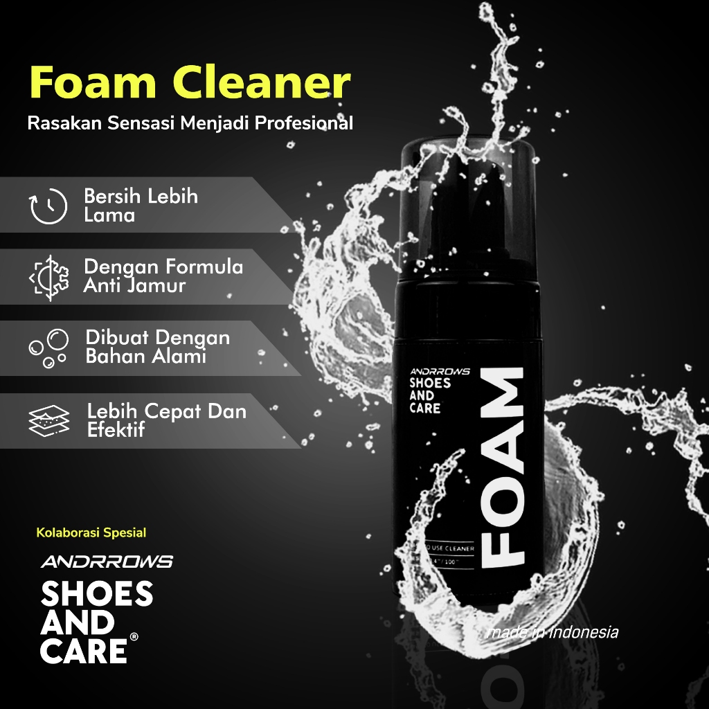Andrrows X SAC - Shoe Cleaner - Foam Cleaner Shoes And Care 100 ml