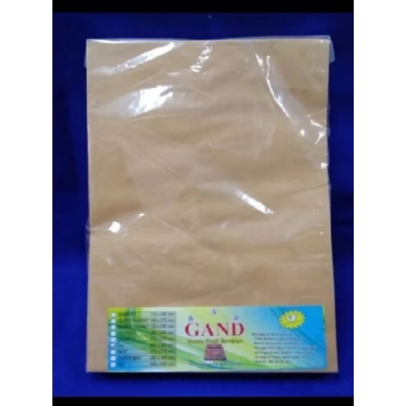 

Amplop Coklat Folio F4 Gand 80 gram ( 100 Lembar )