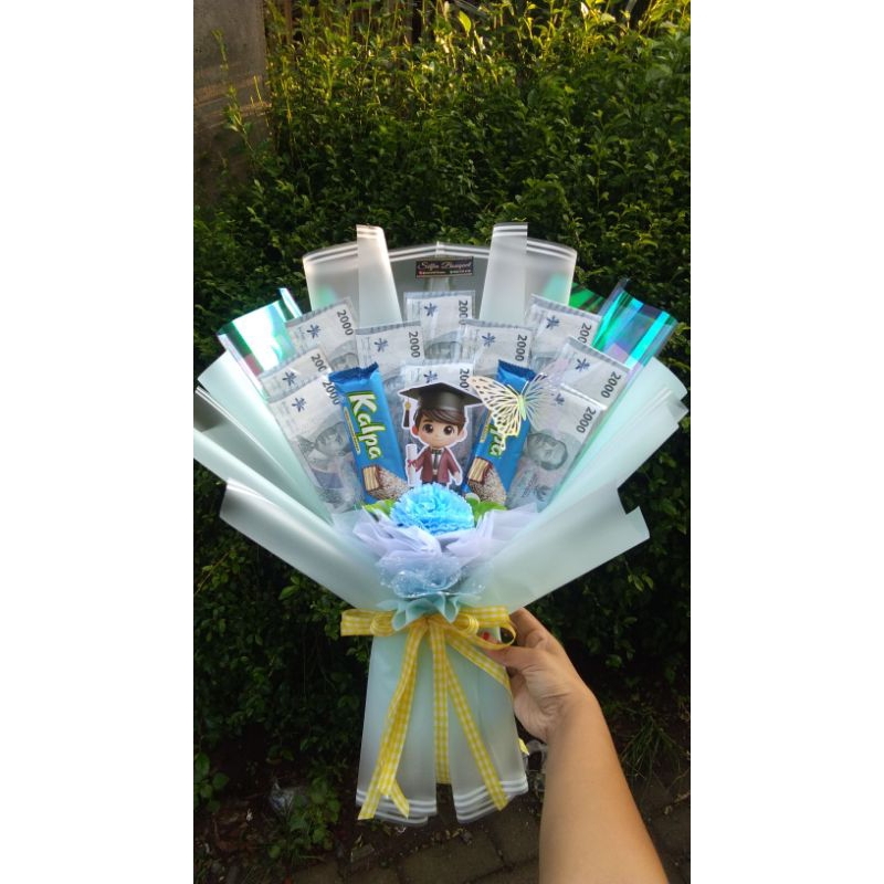 BUKET UANG KOSONG / BUKET UANG 10 LEMBAR / BUKET UANG DAN SNACK / BUKET WISUDA