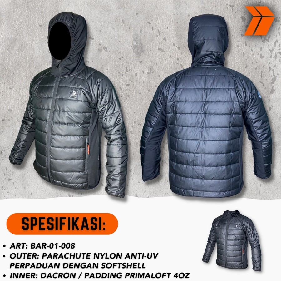 Jaket Gunung Baratech X-1 Jaket Inner Dacron Jaket HIking Outdoor
