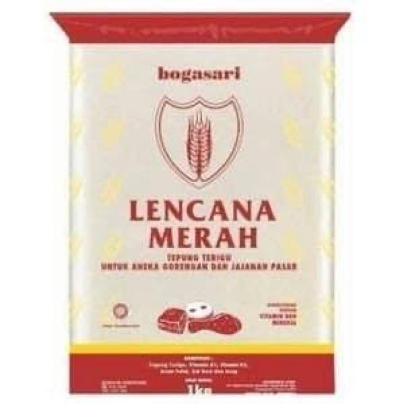 

TEPUNG TERIGU LENCANA MERAH TRANSPARAN PACK 1000 gr