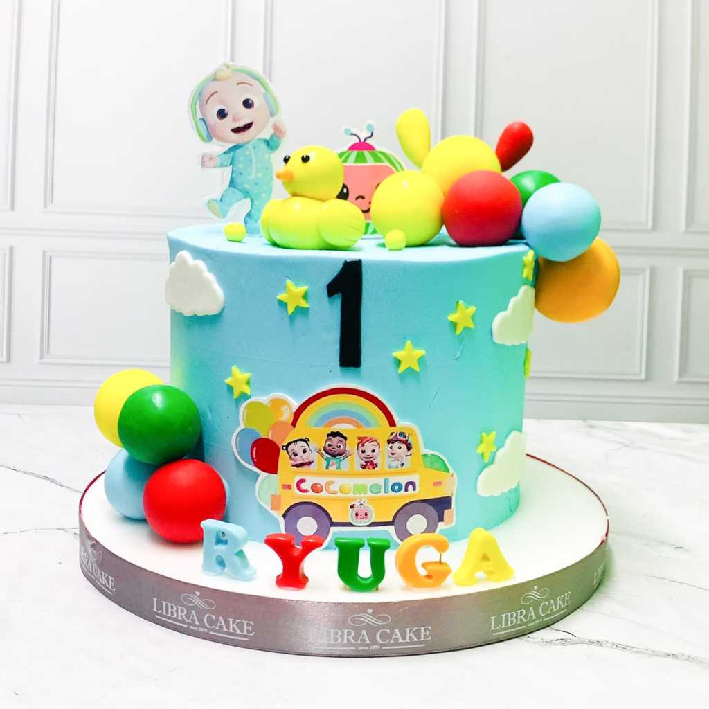 

Kue ulang tahun/Kue birthday/Cake custom birthday/Cake ultah/Kue tema Cocomelon