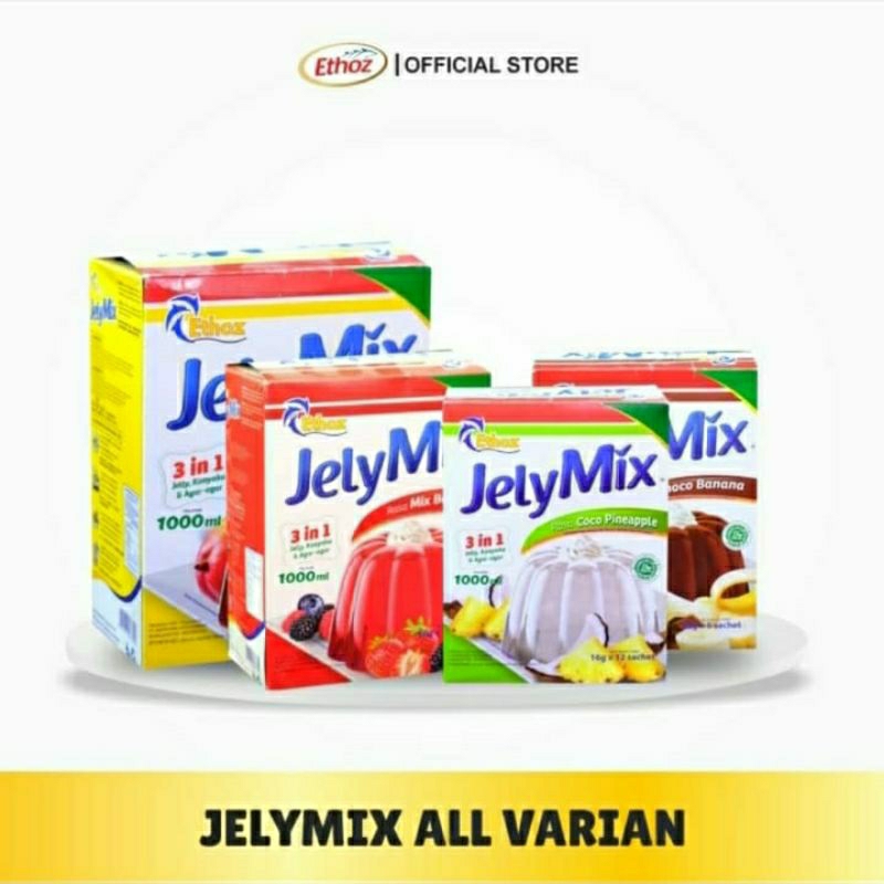 

ETHOZ Jelly mix 3 in 1 / Agar Agar Konyaku Jelly Powder 1 Box ( 12 Pcs )