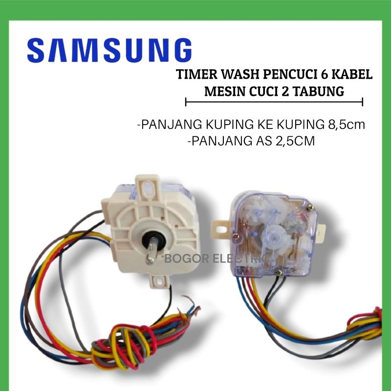 TIMER 6 KABEL MESIN CUCI SAMSUNG 2 TABUNG | TIMER WASH PENCUCI HIGHT QUALITY