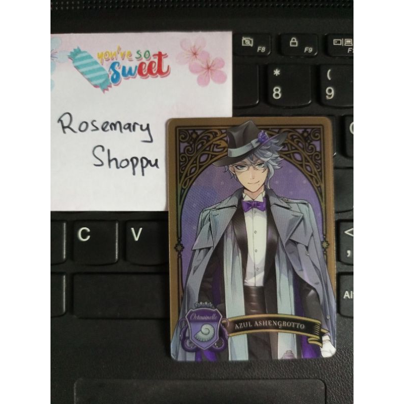 Twisted Wonderland Azul Ashengrotto Metal Card