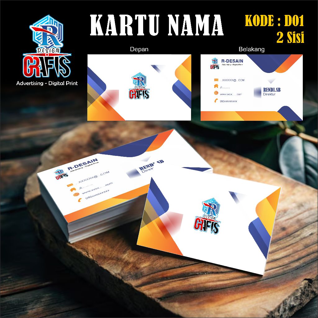 

Cetak Kartu Nama | Print Kartu Nama | Kartu Nama Custom Premium | Kartu Nama Murah Berkualitas - AP260, 2 Sisi / 1 Sisi ( Polos )