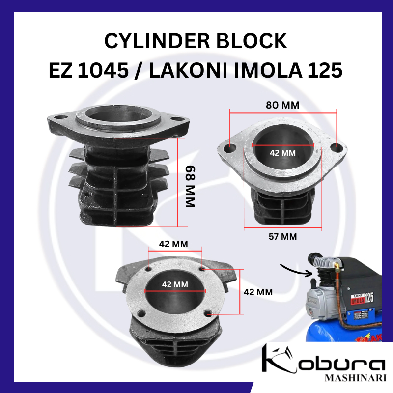 Cylinder Casting Portable EZ 1045 Cylinder Block Lakoni Imola 125 kompressor Angin
