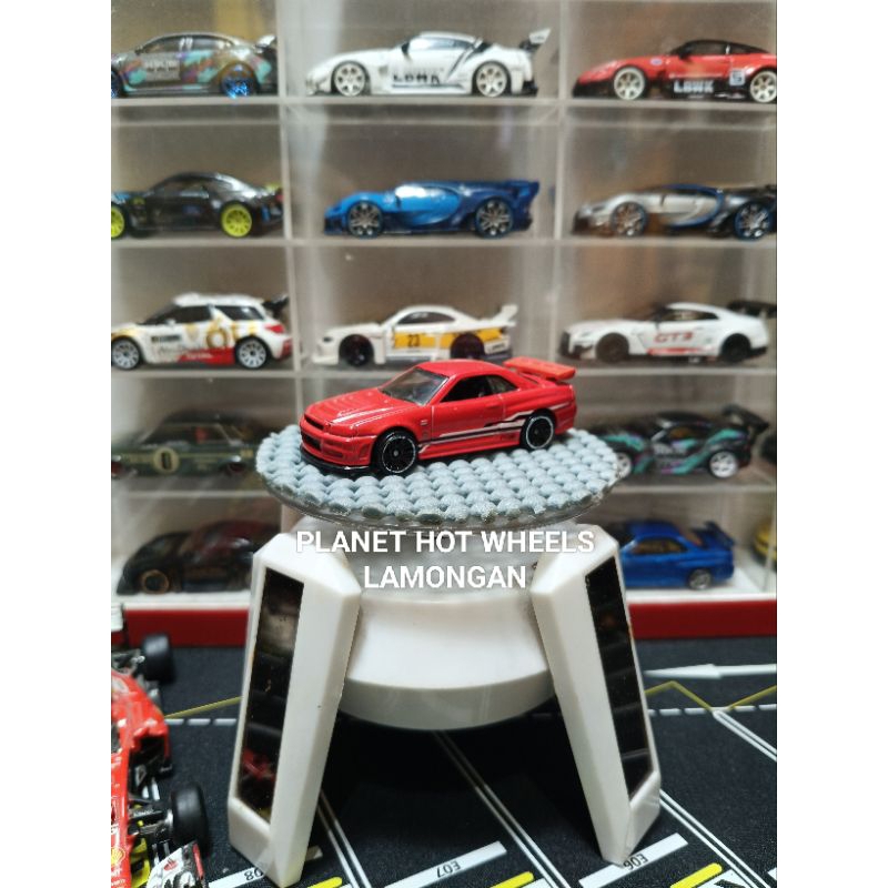 hot wheels nissan skyline r34 merah loose