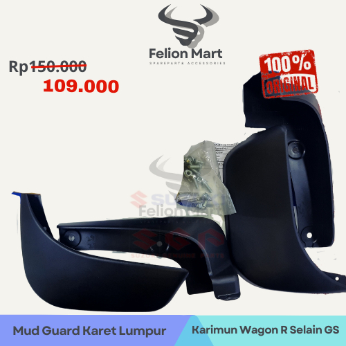 Karpet Kepet Karet Lumpur Mud Guard Gard Flap Mudguard Mudflap Set Suzuki Karimun Wagon R Selain GS 
