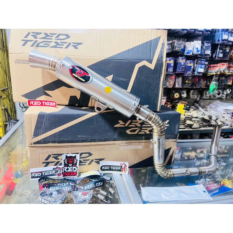 Knalpot kenalpot Red Tiger Original All matic Vario 125 Vario 150 Vario 160 spek 58 spek 59 spek 60 