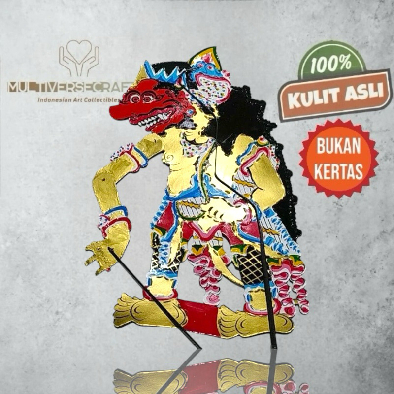 Wayang Mainan Anak Buto Patih/Prahasto Ukuran Kidangan Cocok Untuk Hadiah Anak