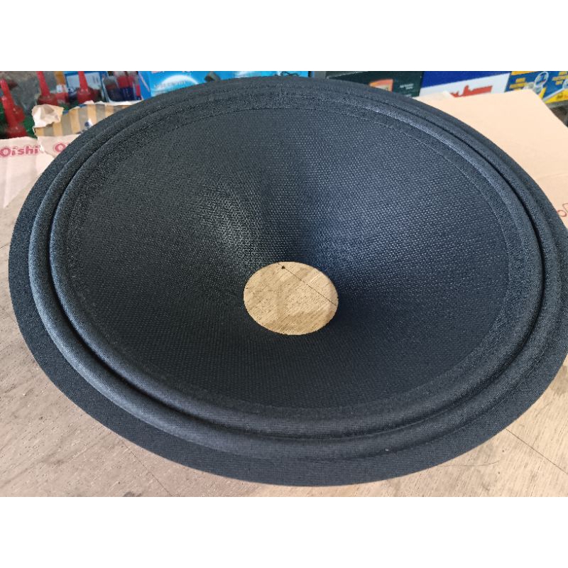 Cone paper daun speaker 12 inch lubang 6cm import