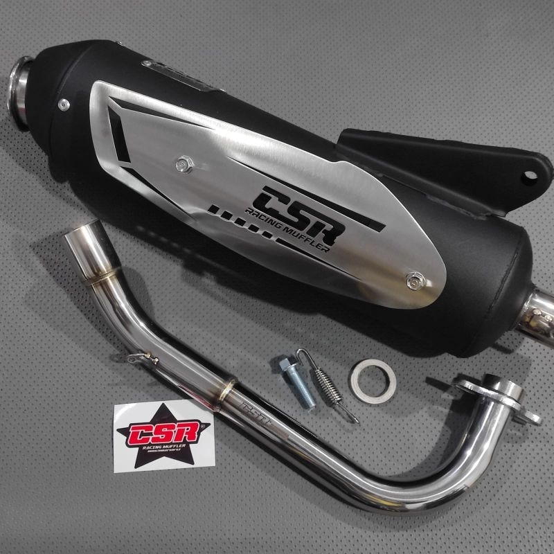knalpot csr racing muffler mio sporty mio soul fino karbu original csr
