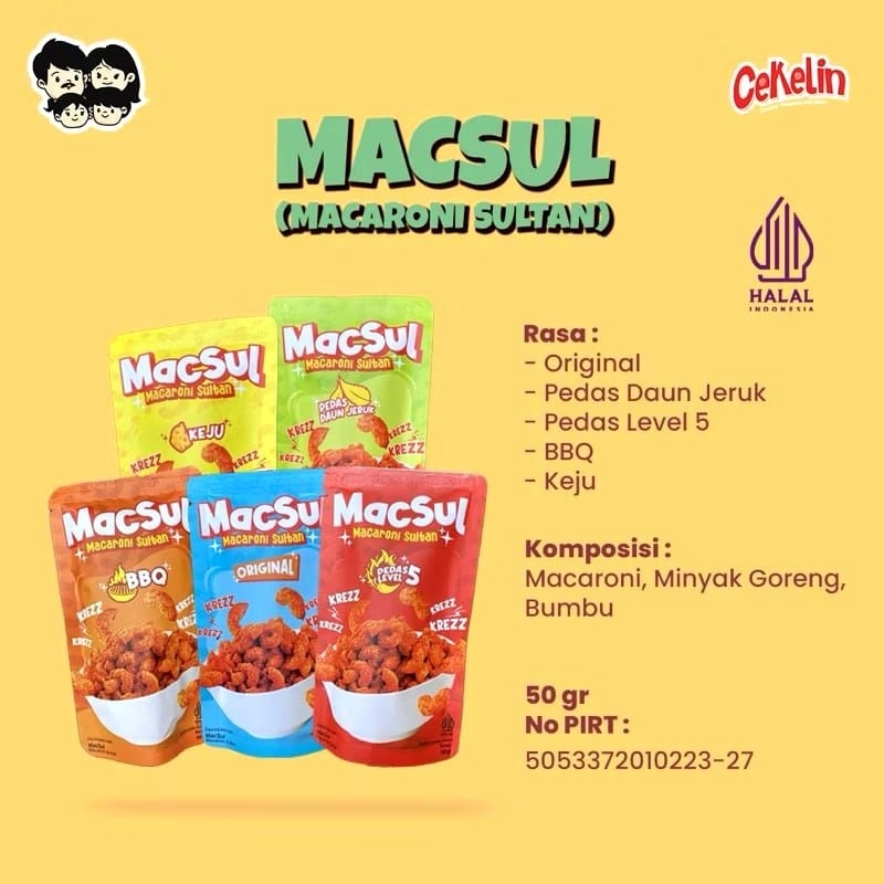 

MACARONI SULTAN MACSUL Makaroni Snack Viral Cekelin