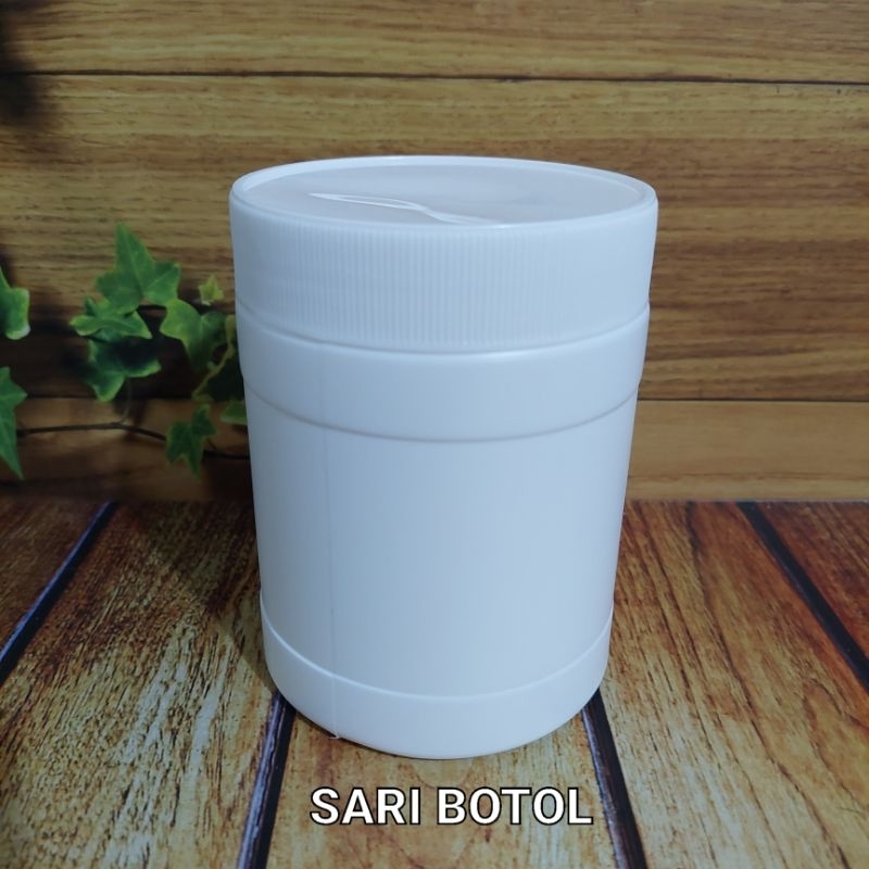 POT JAR 500 ML / TOPLES TABUNG 500 ML / POT LULUR 500 ML / HDPE PUTIH 500ML