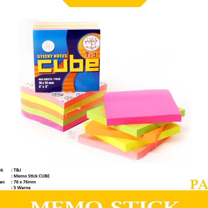 

Terbatas TOM JERRY Sticky Notes Warna Cube 654 Pad