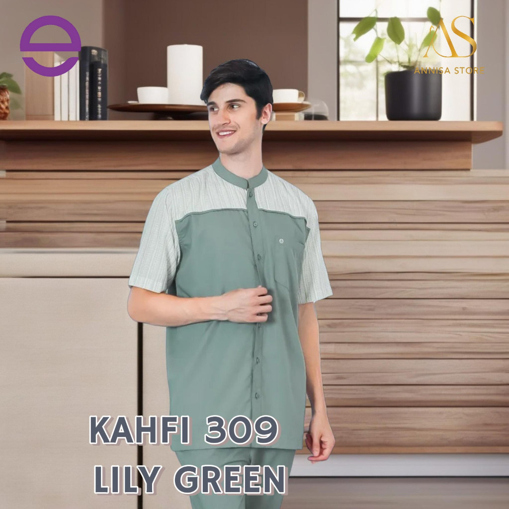 BAJU ATASAN CASUAL PRIA ETHICA KAHFI 309 LILY GREEN