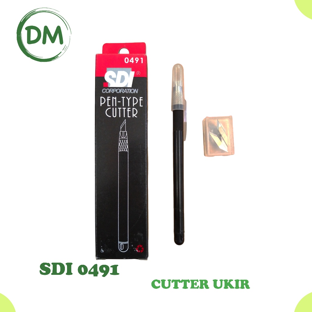 DM SDI Pen Type Cutter 0491 4.9 / Cutter Pen / Cutter Ukir ORIGINAL