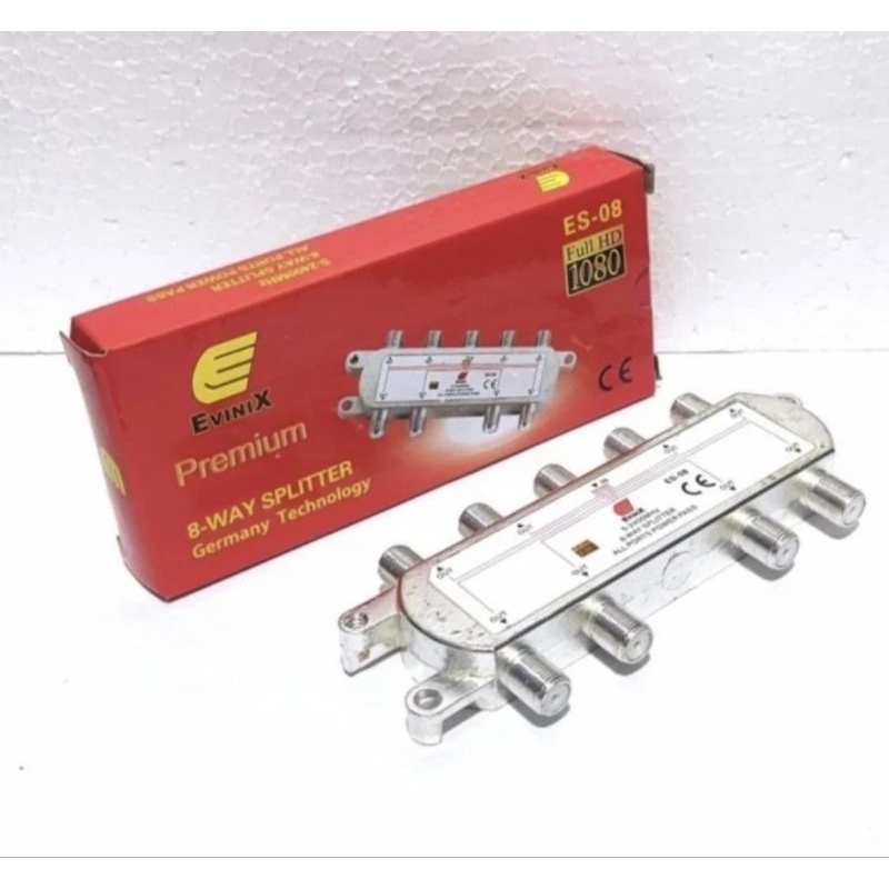 Splitter 8 cabang , 8 way evinix premium
