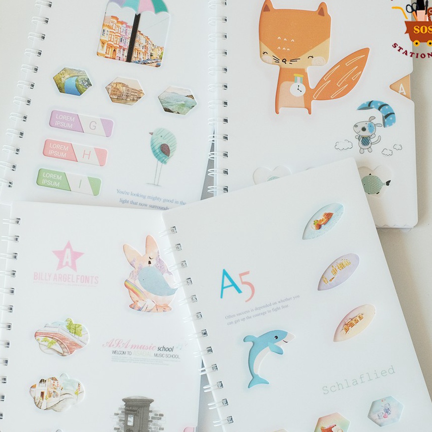 

KI3 SOS Buku Tulis Spiral A58 Biasa Cover Plastik PutihBuku SpiralCatatanNote BookNotebook