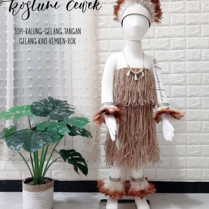 TERMURAH Baju adat anak Kostum adat papua Rok papua
